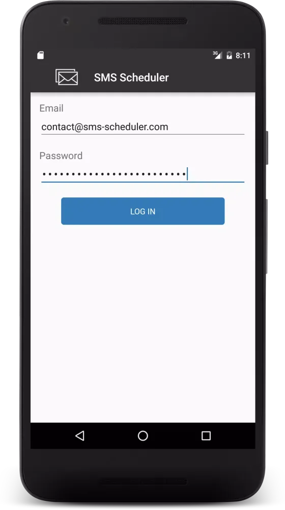 SMS Scheduler Screenshots