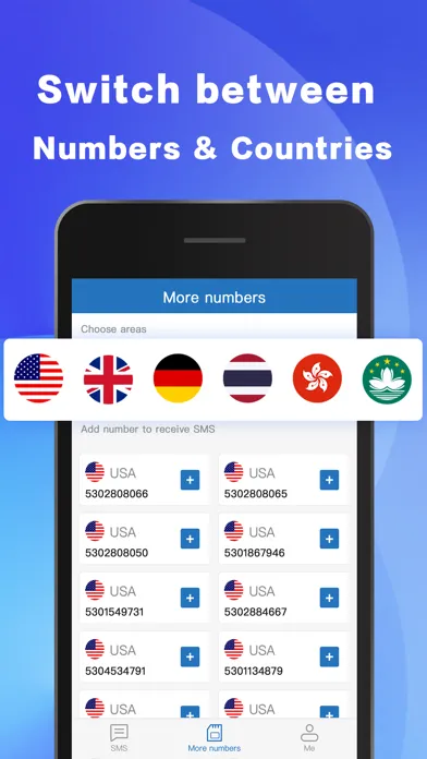 SMS 2Number Ekran Görüntüleri