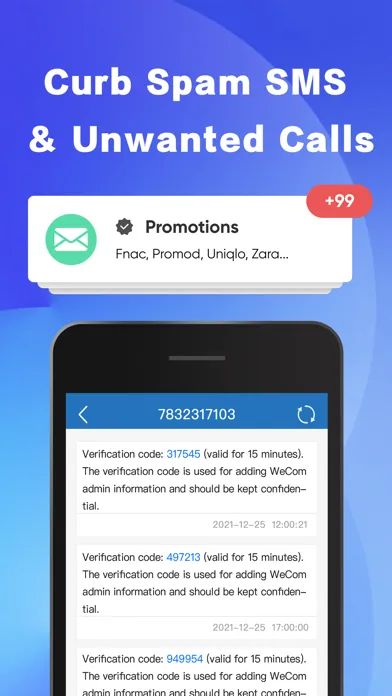 SMS 2Number Ekran Görüntüleri