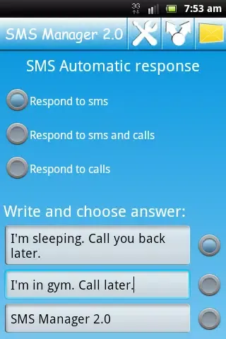 SMS Manager 2.0 Screenshots