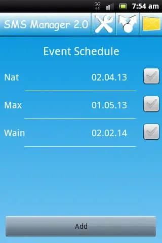 SMS Manager 2.0 Screenshots