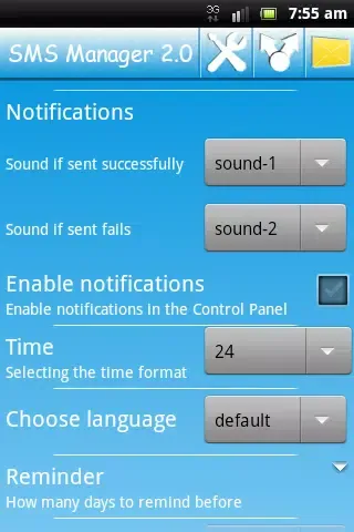 SMS Manager 2.0 Screenshots