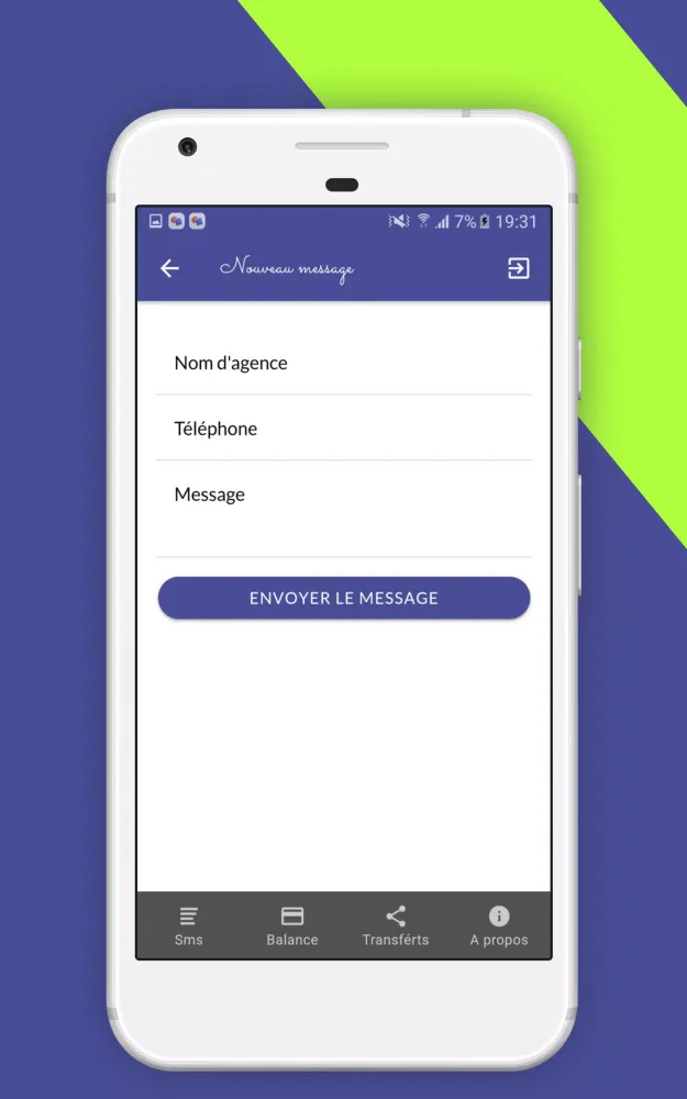 Capturas de tela do SMS Plateform