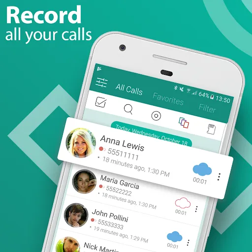Captures d'écran de Automatic Call Recorder Pro