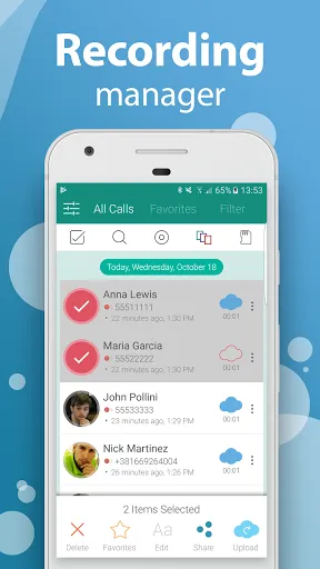 Captures d'écran de Automatic Call Recorder Pro