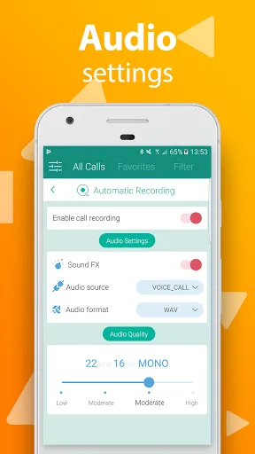 Captures d'écran de Automatic Call Recorder Pro