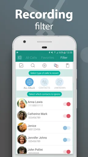 Captures d'écran de Automatic Call Recorder Pro