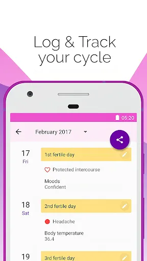 Capturas de pantalla de Period and Ovulation Tracker