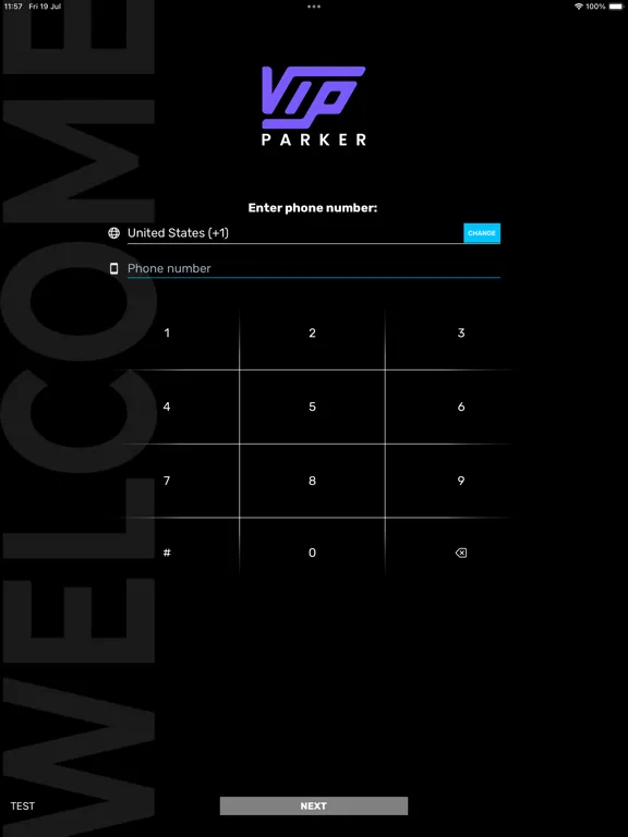 Ảnh chụp màn hình của VIP Parker iPad 