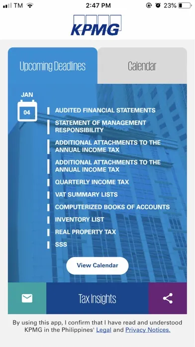 KPMG Online Tax Calendar应用截图