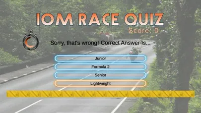 Captures d'écran de IOM Race Quiz