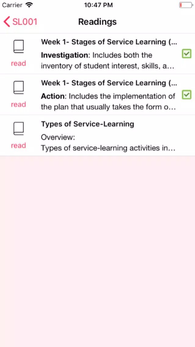 NP Service Learning应用截图