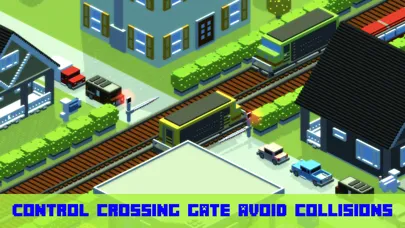 Tangkapan layar Train mania: Railroad crossing