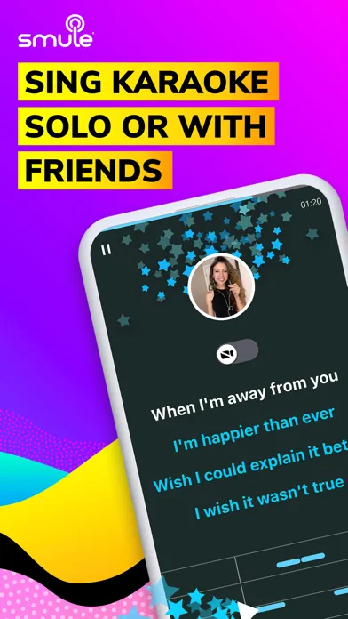 Tangkapan skrin Smule: Sing & Record Karaoke