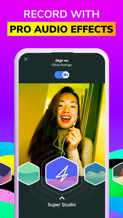 Tangkapan skrin Smule: Sing & Record Karaoke