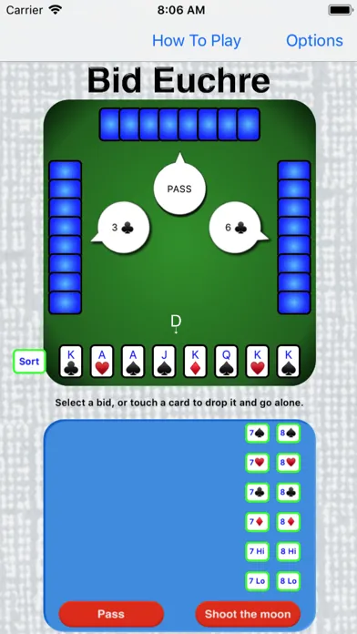 Bid Euchre Screenshots