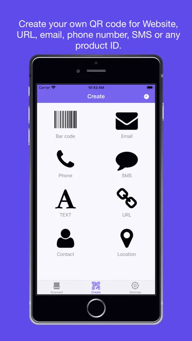QR code reader and generator+ 스크린샷