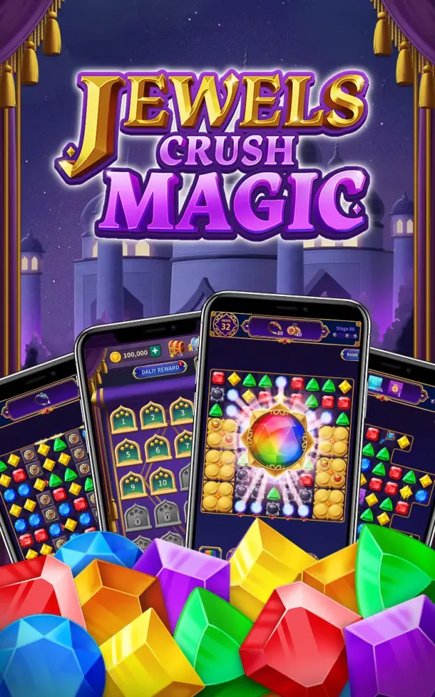 Jewels Crush Magic(Match 3) Screenshots