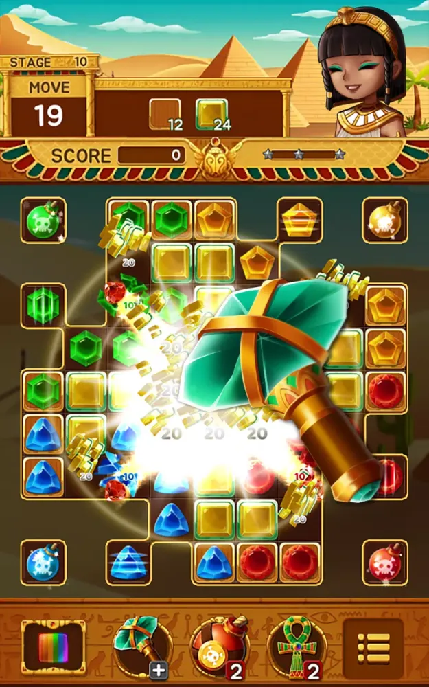 Jewels Pyramid Puzzle(Match 3) Screenshots