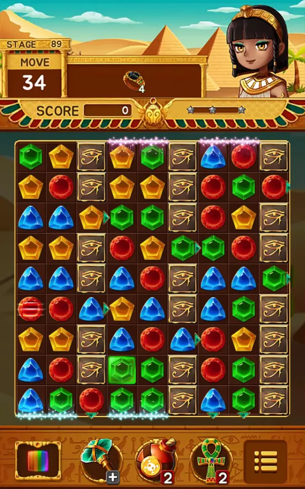 Jewels Pyramid Puzzle(Match 3) Screenshots