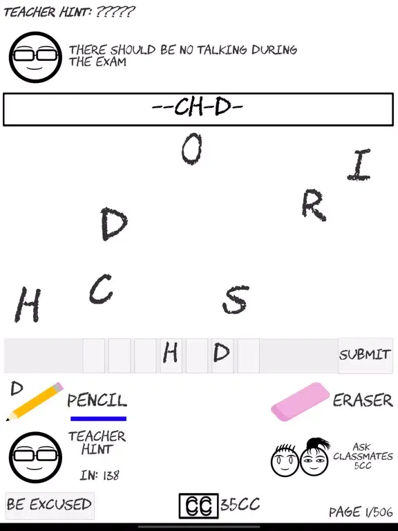 The Exams - Words Disorder iPad  Screenshots