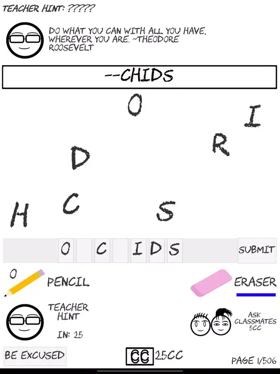 The Exams - Words Disorder iPad  Screenshots