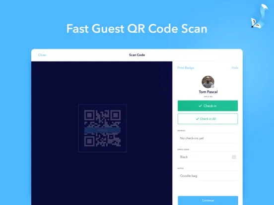 Zrzuty ekranu Guest List Check-in | Snafflz iPad 