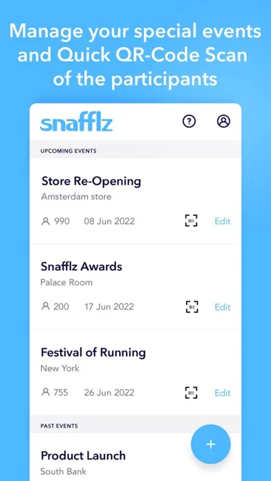 Zrzuty ekranu Guest List Check-in | Snafflz