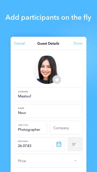 Zrzuty ekranu Guest List Check-in | Snafflz