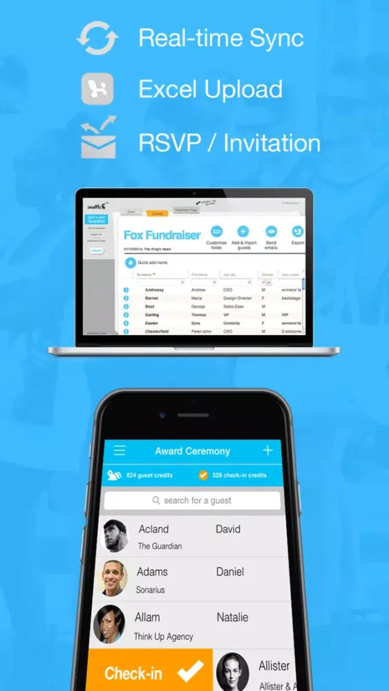 Guest List App | Snafflz Screenshots
