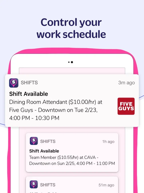 Shifts by Snagajob iPad 应用截图
