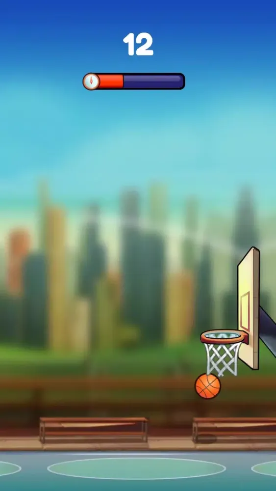 ภาพหน้าจอของ Crazy BasketBall Shoot