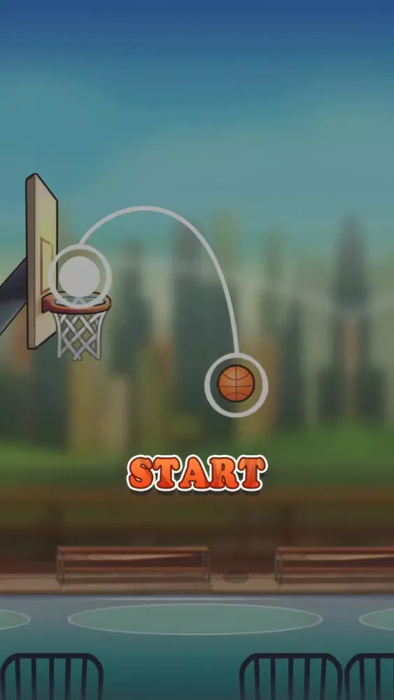 ภาพหน้าจอของ Crazy BasketBall Shoot