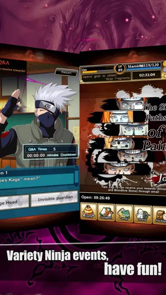 Ảnh chụp màn hình của Ninja Hayate