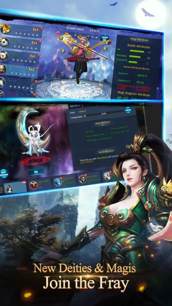 Capturas de tela do Chaos Legends
