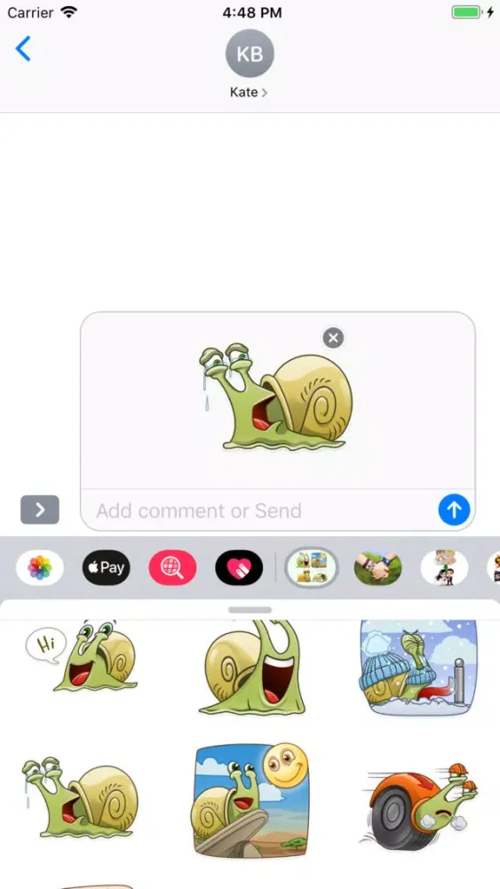 Snail Emoji Stickers Screenshots