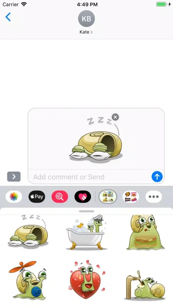 Snail Emoji Stickers Screenshots