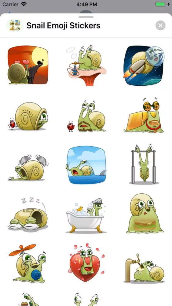 Snail Emoji Stickers Screenshots