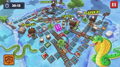 Ảnh chụp màn hình của Snakes and Ladders Game 3d