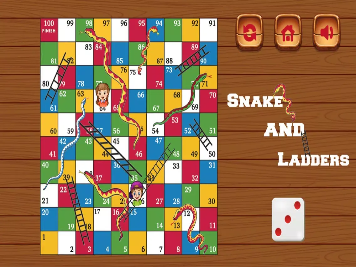 Screenshot di Snakes n Ladders - original board game classic iPad 