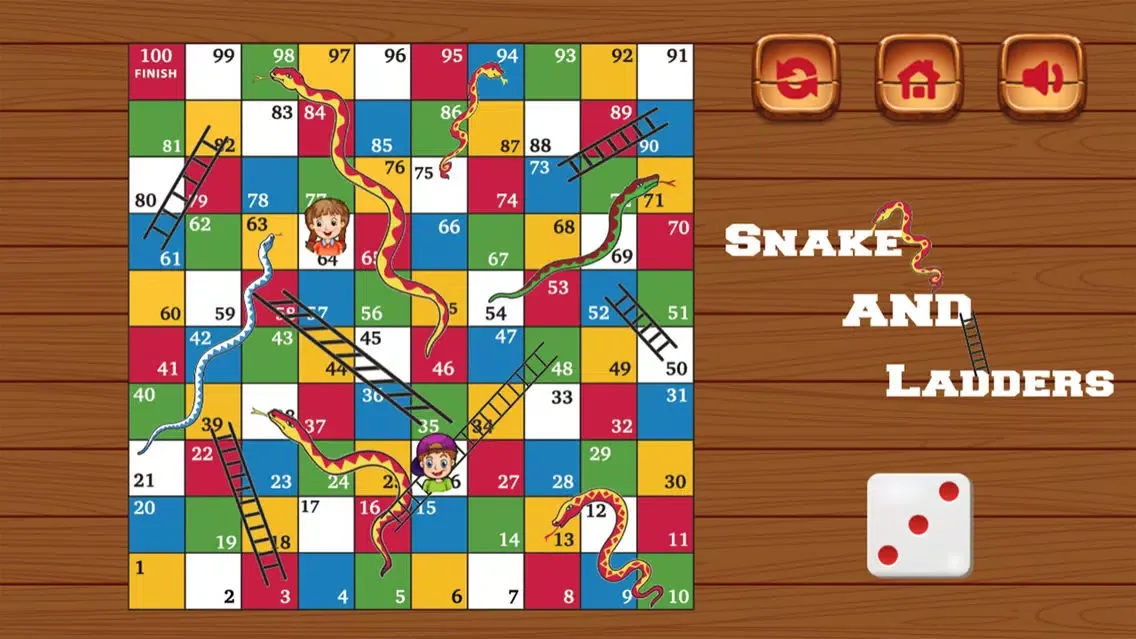 Screenshot di Snakes n Ladders - original board game classic