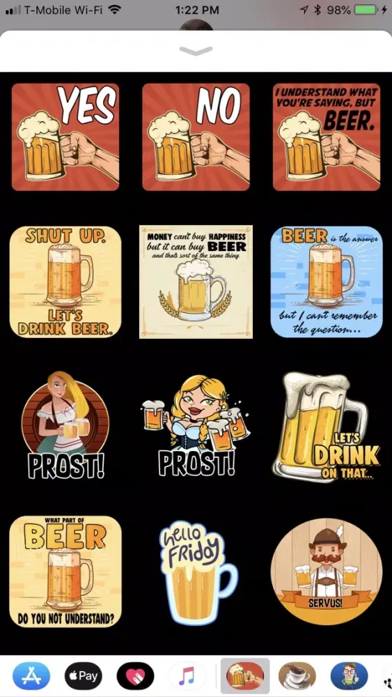 Beer Drinker Stickers स्क्रीनशॉट