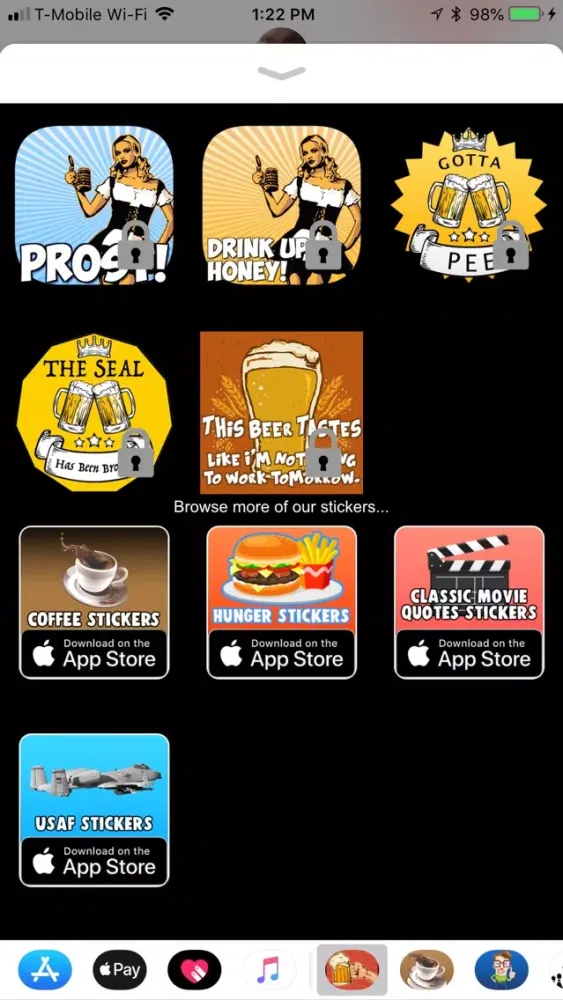 Beer Drinker Stickers स्क्रीनशॉट