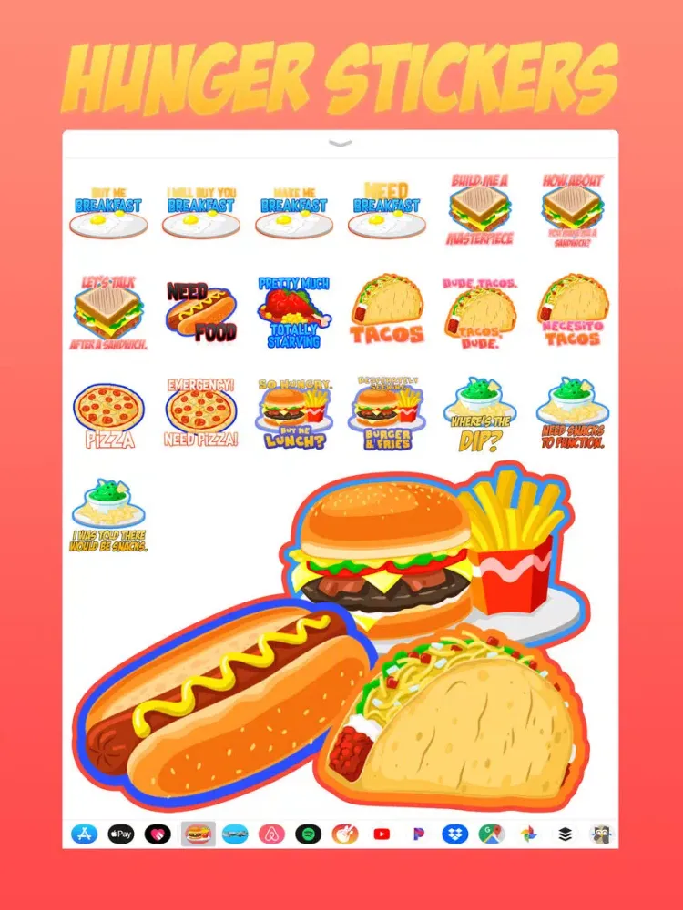 ภาพหน้าจอของ Hunger Stickers iPad 