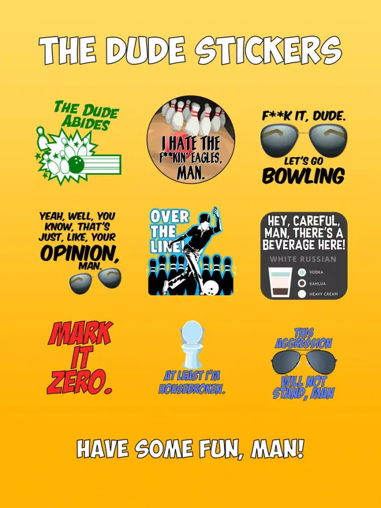 تصاویر The Dude Stickers iPad 