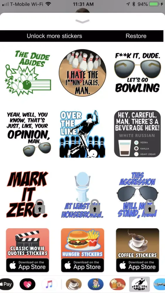 تصاویر The Dude Stickers