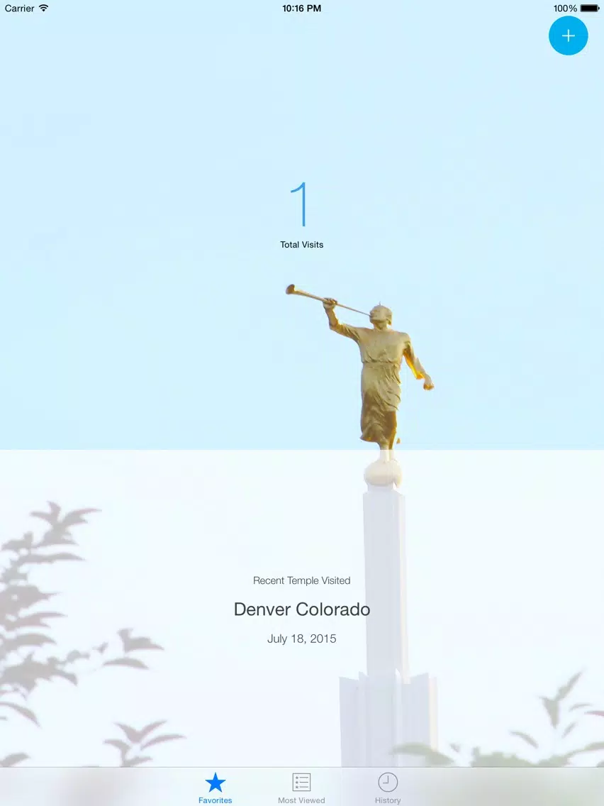 LDS Temple Tracker iPad  스크린샷