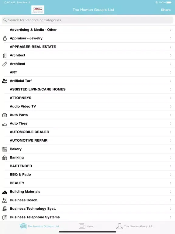 Denise Newton Referrals iPad  Screenshots
