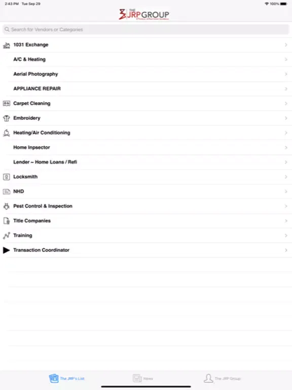Screenshot di JRP Realty iPad 