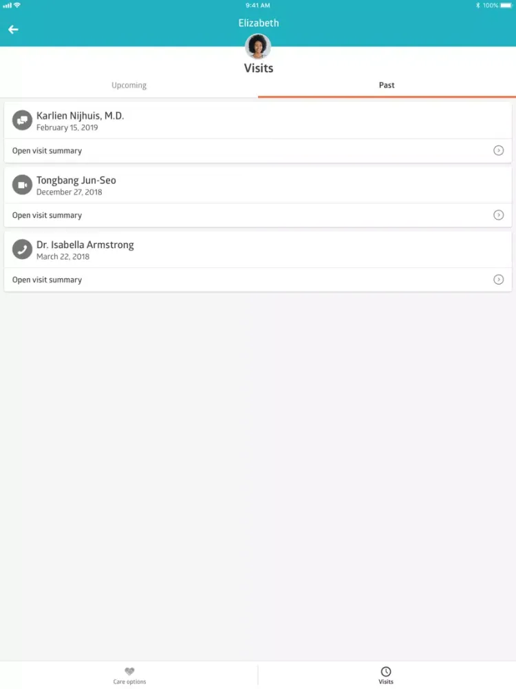 Saint Peter's Telemedicine iPad 应用截图